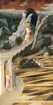 Giovanni Di Paolo : Saint John the Baptist Entering the Wilderness